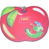 HARD PVC mouse Pad σε σχήμα μήλου με έντομο 230 x 180 x 3mm | Συνοδευτικά PC | elabstore.gr