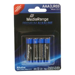 MEDIARANGE Premium Αλκαλικές μπαταρίες AAA LR03, 4τμχ | Μπαταρίες | elabstore.gr