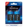 MEDIARANGE Premium αλκαλική μπαταρία C LR14 Baby 1.5V, 2τμχ | Μπαταρίες - Φακοί | elabstore.gr