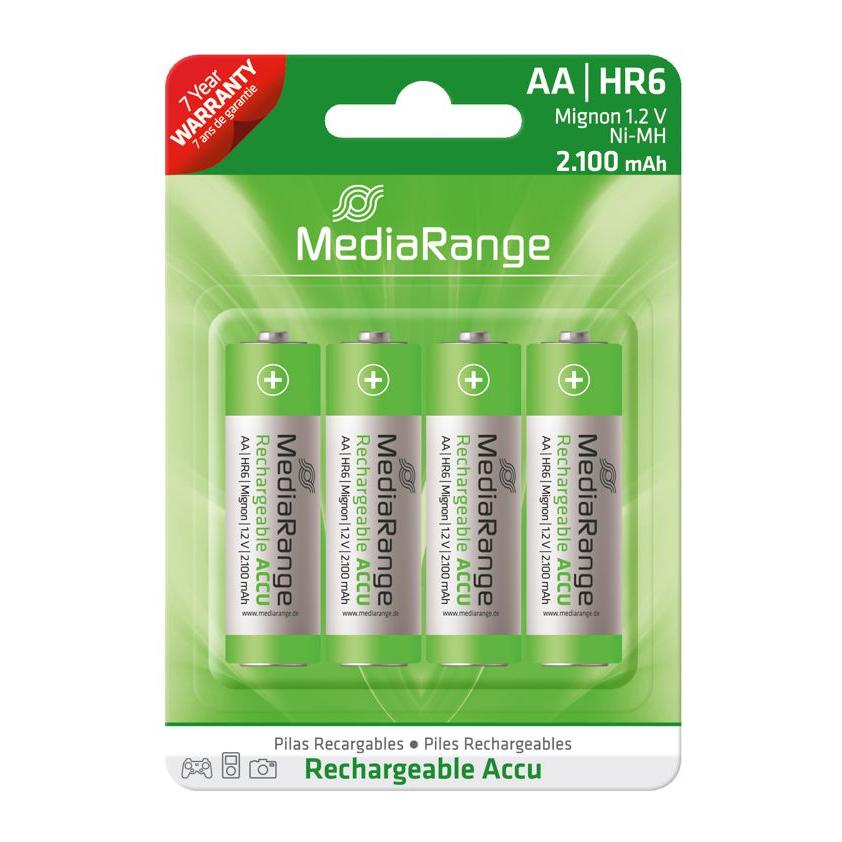 MEDIARANGE Accu επαναφορτιζόμενες μπαταρίες AA HR6 Mignon 1.2V, 4τμχ | eLabstore.gr MEDIARANGE Accu επαναφορτιζόμενες μπαταρίες AA HR6 Mignon 1.2V, 4τμχ | Μπαταρίες - Φακοί | elabstore.gr