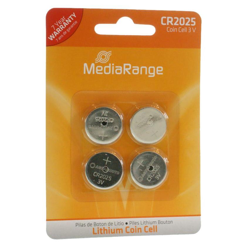 MediaRange Μπαταρία λιθίου 3v CR2025 - Συσ.4 τεμ. | eLabstore.gr MEDIARANGE Μπαταρία λιθίου 3v CR2025 - Συσ.4 τεμ. | Μπαταρίες | elabstore.gr