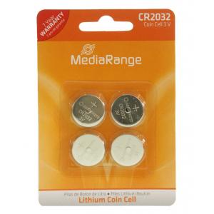 MEDIARANGE Μπαταρία Λιθίου 3v, CR2032, 4 τμχ | Μπαταρίες | elabstore.gr