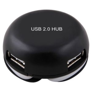 POWERTECH USB 2.0 Hub PT-166, 4 θύρες, μαύρο | Συνοδευτικά PC | elabstore.gr