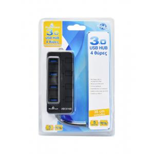 POWERTECH USB 3.0V Hub, 4 Port, με διακόπτη On-Off | eLabstore.gr POWERTECH USB 3.0V Hub, 4 Port, με διακόπτη On-Off | Συνοδευτικά PC | elabstore.gr