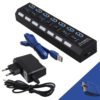 POWERTECH USB 3.0 Hub PT-269, 7 θύρες, On-Off + Μετασχηματιστής ρεύματος | eLabstore.gr POWERTECH USB 3.0 Hub PT-269, 7 θύρες, On-Off + Μετασχηματιστής ρεύματος | Συνοδευτικά PC | elabstore.gr