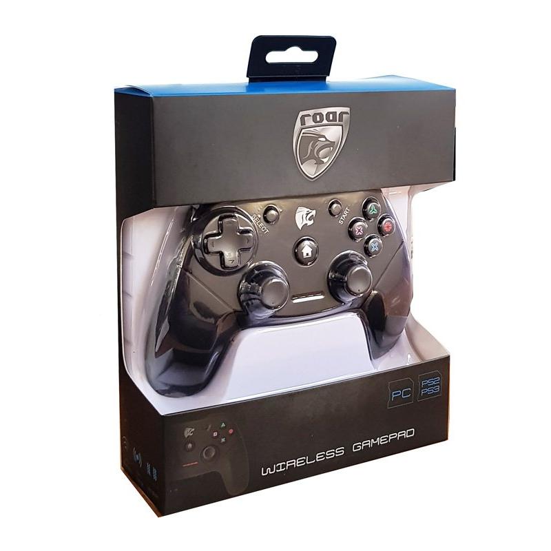 ROAR Gamepad για PC/PS2/PS3, Wireless, Vibration, 600mAh, Black | eLabstore.gr ROAR Gamepad για PC/PS2/PS3, Wireless, Vibration, 600mAh, Black | Συνοδευτικά PC | elabstore.gr