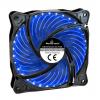 POWERTECH LED ανεμιστήρας PT-907, 120mm, 3pin/molex & 4 βίδες, μπλε | PC & Αναβάθμιση | elabstore.gr