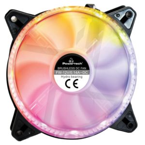 POWERTECH LED ανεμιστήρας PT-909, 120mm, Dual ring, 6pin, RGB | PC & Αναβάθμιση | elabstore.gr
