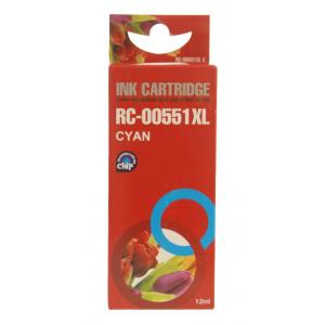 Συμβατό InkJet για Canon CLI-551, 12ml, Cyan | Inkjet Μελάνια | elabstore.gr