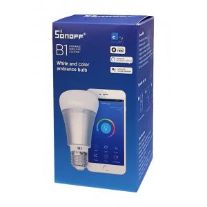 SONOFF Smart Λάμπα LED B1, RGB, 6W, 600lm, με βάση E27 | eLabstore.gr SONOFF Smart Λάμπα LED B1, RGB, 6W, 600lm, με βάση E27 | Οικιακές & Προσωπικές Συσκευές | elabstore.gr