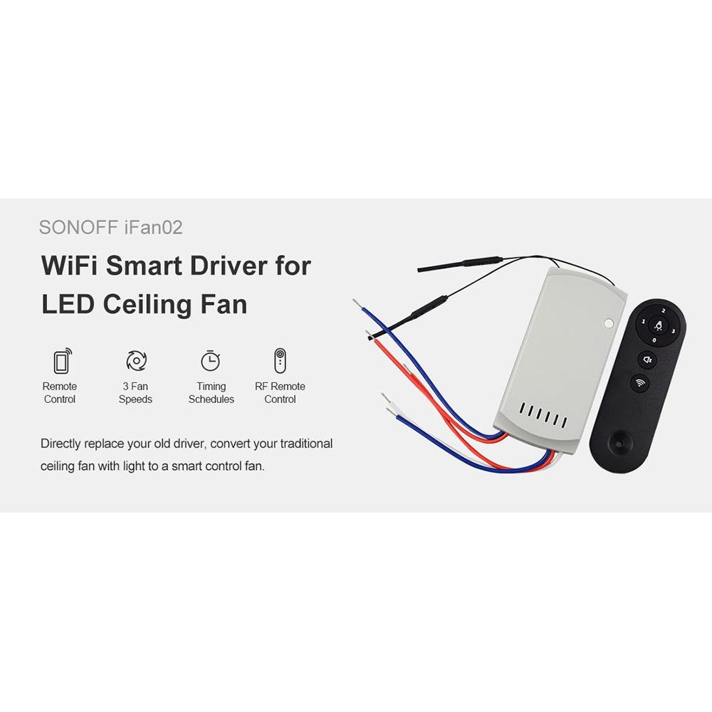 SONOFF Smart Control για ανεμιστήρα οροφής IFAN02, WiFi, 1250W | eLabstore.gr SONOFF Smart Control για ανεμιστήρα οροφής IFAN02, WiFi, 1250W | Οικιακές & Προσωπικές Συσκευές | elabstore.gr