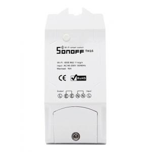 SONOFF Smart Διακόπτης TH16, υγρασίας - θερμοκρασίας, 16A, WiFi, λευκό | Οικιακές & Προσωπικές Συσκευές | elabstore.gr