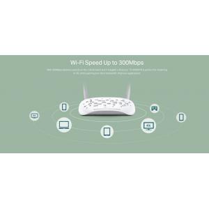 TP-LINK Wi-Fi Modem Router TD-W8961N, ADSL2+ AnnexA, 300Mbps, Ver. 3.0 | Δικτυακά | elabstore.gr