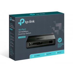 TP-LINK Desktop Switch TL-SF10016D, 10/100Mbps, 16 Θύρες, Ver. 6.0 | Δικτυακά | elabstore.gr