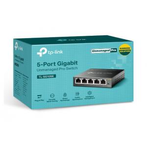 TP-LINK  Easy Smart Switch TL-SG105E,  5-Port Gigabit, Ver. 4.0 | Δικτυακά | elabstore.gr