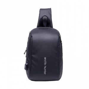 ARCTIC HUNTER Τσάντα Crossbody XB-00081-BK, USB, αδιάβροχη, μαύρη | Οικιακές & Προσωπικές Συσκευές | elabstore.gr