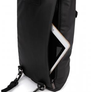 ARCTIC HUNTER τσάντα crossbody XB00046-BK, αδιάβροχη, lock, μαύρη | eLabstore.gr