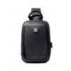 ARCTIC HUNTER Τσάντα Crossbody XB00088-BK, USB, αδιάβροχη, μαύρη | Οικιακές & Προσωπικές Συσκευές | elabstore.gr
