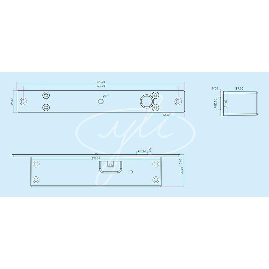 YLI ELECTRONIC Χωνευτός ηλεκτροπύρος YB-500A LED, W/narrow | eLabstore.gr YLI ELECTRONIC Χωνευτός ηλεκτροπύρος YB-500A LED, W/narrow | Access Control | elabstore.gr