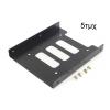 POWERTECH Tray Μετατροπής από 3.5" σε 2.5", Metal, Black, 5τμχ | Συνοδευτικά PC | elabstore.gr