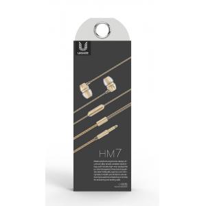 UIISII Ακουστικά Handsfree HM7, χρυσό | Αξεσουάρ κινητών | elabstore.gr
