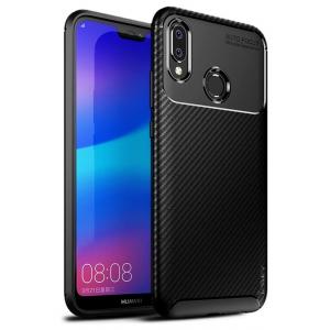 IPAKY θήκη Carbon Fiber TPU IPK-028 flexible, για Huawei P20 Lite, μαύρη | Αξεσουάρ κινητών | elabstore.gr