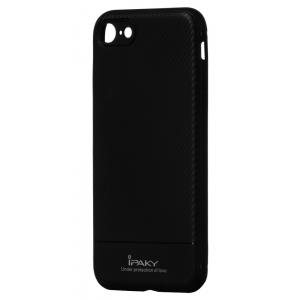 IPAKY θήκη Carbon Fiber TPU IPK-024, flexible, για iPhone 8/7, μαύρη | Αξεσουάρ κινητών | elabstore.gr