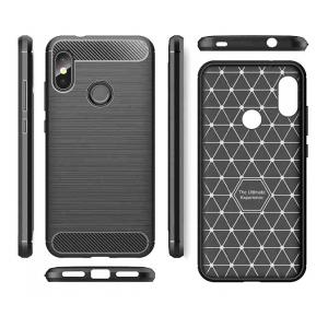 POWERTECH Θήκη Carbon Flexible TPU για Xiaomi Redmi Note 6 Pro, μαύρη | Αξεσουάρ κινητών | elabstore.gr