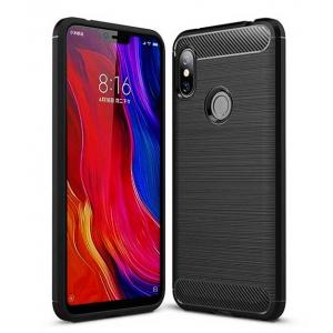 POWERTECH Θήκη Carbon Flexible TPU για Xiaomi Redmi Note 6 Pro, μαύρη | Αξεσουάρ κινητών | elabstore.gr
