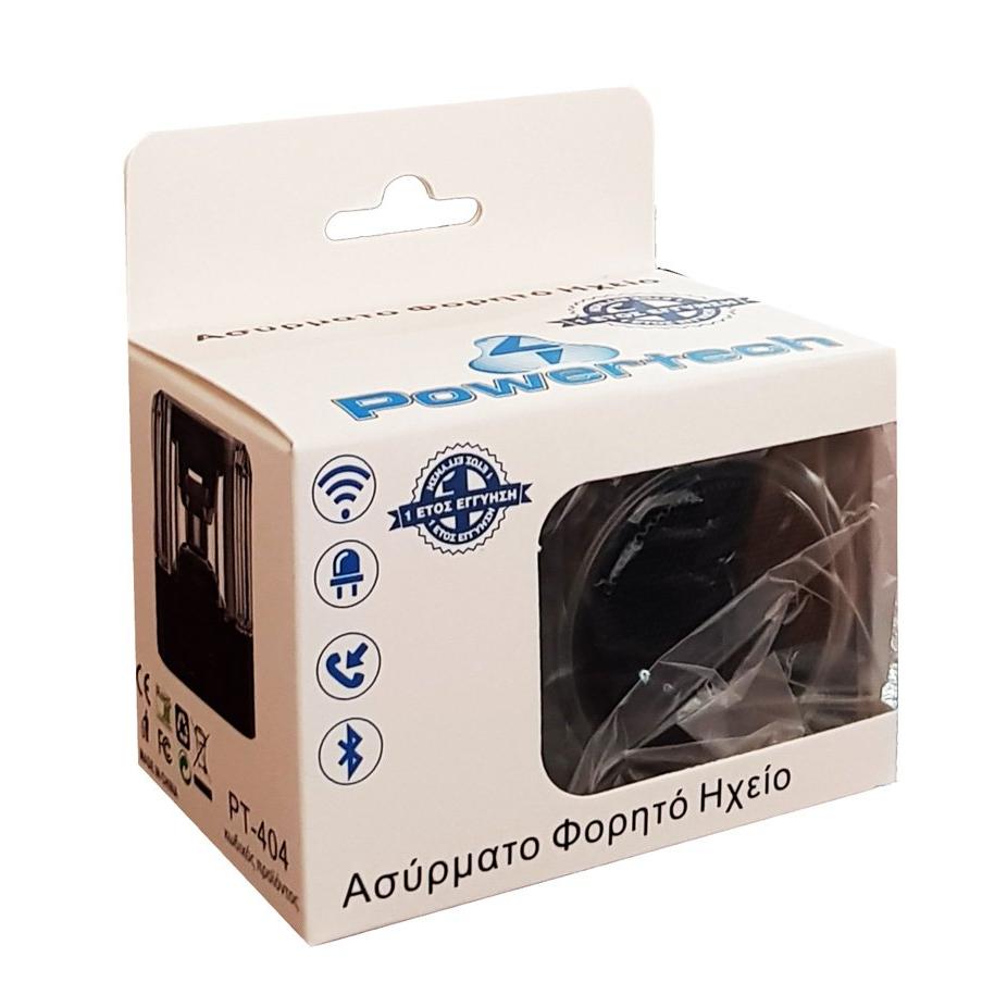POWERTECH Bluetooth Speaker PT-404, Portable, 3W, Led Light, Black | eLabstore.gr POWERTECH Bluetooth Speaker PT-404, Portable, 3W, Led Light, Black | Εικόνα & Ήχος | elabstore.gr