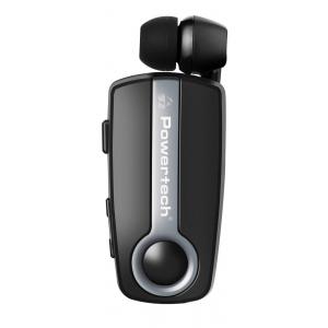 POWERTECH Bluetooth earphone Klipp PT-733, multipoint, BT V4.1, ασημί | Αξεσουάρ κινητών | elabstore.gr