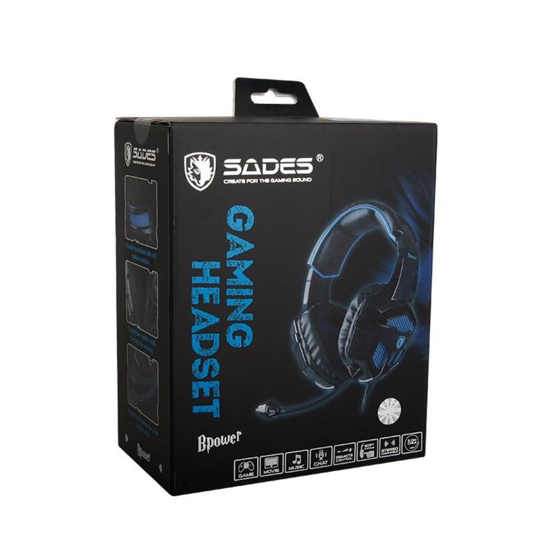 SADES Gaming Headset Bpower, Multiplatform, 3.5mm, 40mm ακουστικά, μπλε | eLabstore.gr SADES Gaming Headset Bpower, Multiplatform, 3.5mm, 40mm ακουστικά, μπλε | Συνοδευτικά PC | elabstore.gr