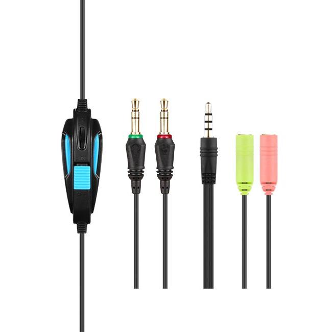 SADES Gaming Headset Bpower, Multiplatform, 3.5mm, 40mm ακουστικά, μπλε | eLabstore.gr SADES Gaming Headset Bpower, Multiplatform, 3.5mm, 40mm ακουστικά, μπλε | Συνοδευτικά PC | elabstore.gr