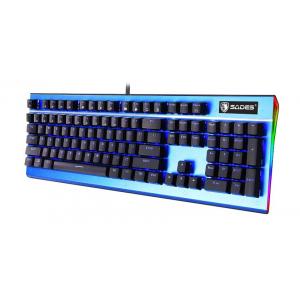 SADES Ενσύρματο πληκτρολόγιο K13 Sickle, μηχανικό, RGB Side, Red switch | Συνοδευτικά PC | elabstore.gr