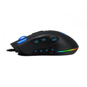 SADES Ενσύρματο Gaming ποντίκι Axe, οπτικό, 12 πλήκτρα, 10000 DPI, μαύρο | Συνοδευτικά PC | elabstore.gr