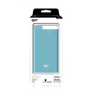 SILICON POWER Power Bank S105 10000mAh, USB, Micro/Lightning Input, Blue | Αξεσουάρ κινητών | elabstore.gr