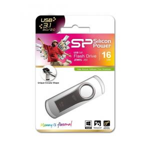 SILICON POWER USB Flash Drive J80 Titanium, USB 3, 16GB | Συνοδευτικά PC | elabstore.gr