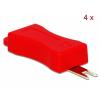 Delock Εργαλείο 86412 για τον σύνδεσμο ασφαλείας RJ45 4τμχ, κόκκινο | Εργαλεία | elabstore.gr