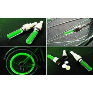 Καπάκι βαλβίδας ποδηλάτου AG304B, LED, 6.5cm, 2τμχ, πράσινο | Gadgets | elabstore.gr