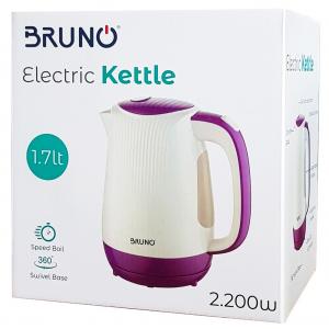 BRUNO Ηλεκτρικός βραστήρας BRN-0001, 2200w, 1.7lt, βάση 360°, LED | Οικιακές & Προσωπικές Συσκευές | elabstore.gr
