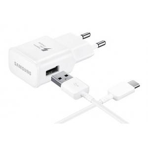 SAMSUNG Φορτιστής EP-TA20EBECGWW, USB Type-C, 15W 2A, retail, λευκό | Αξεσουάρ κινητών | elabstore.gr