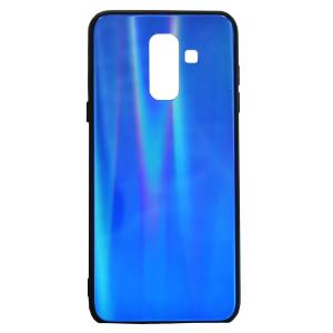 POWERTECH Θήκη Aurora Glass για Samsung A6 Plus 2018, σκούρο μπλέ | Αξεσουάρ κινητών | elabstore.gr