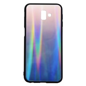 POWERTECH Θήκη Aurora Glass case για Samsung J6 Plus 2018, καφέ-μαύρη | Αξεσουάρ κινητών | elabstore.gr