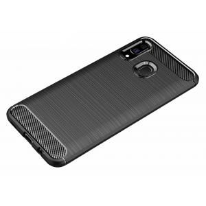 POWERTECH Θήκη Carbon Flex για Samsung Galaxy A30, μαύρη | Αξεσουάρ κινητών | elabstore.gr