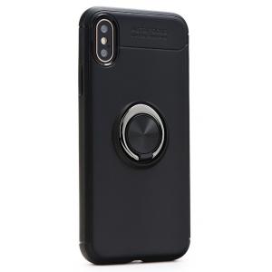 POWERTECH Θήκη Ring TPU για iPhone XS, μαύρη | Αξεσουάρ κινητών | elabstore.gr
