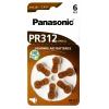 PANASONIC μπαταρίες ακουστικών βαρηκοΐας PR312, mercury free, 1.4V, 6τμχ | Μπαταρίες | elabstore.gr