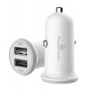 POWERTECH Φορτιστής Αυτοκινήτου PT-714, 2x USB, 3.4A, λευκό | Αξεσουάρ κινητών | elabstore.gr