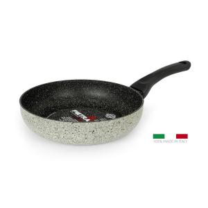 FLONAL Τηγάνι βαθύ αντικολλητικό Pietra Viva 22cm με λαβή βακελίτη | Οικιακές & Προσωπικές Συσκευές | elabstore.gr
