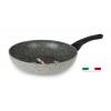 FLONAL Wok αντικολλητικό Pietra Viva 28cm με λαβή βακελίτη | Οικιακές & Προσωπικές Συσκευές | elabstore.gr