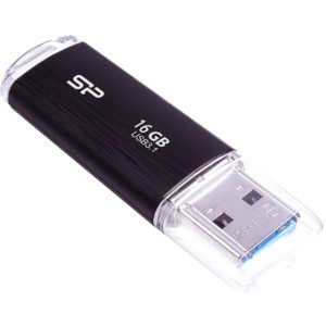 SILICON POWER USB Flash Drive Blaze B02 , 16GB, USB 3.1, Black | Συνοδευτικά PC | elabstore.gr
